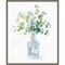 Beach Flowers IV (Vase) by Danhui Nai 16-in. W x 20-in. H. Canvas Wall Art Print Framed in Grey